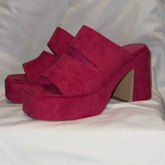 Platform Mules - Coconuts by Matisse Pink Suede - Picture 1 of 8